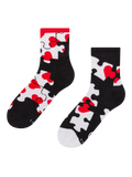 Chaussettes mi-mollet rigolotes Puzzle de cœur