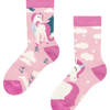 Chaussettes chaudes rigolotes pour enfants Licorne portant une écharpe