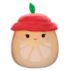 Peluche Squishmallows de 30 cm Celia la tranche d’orange au chapeau rouge