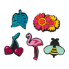 Lot de 5 décorations rigolotes pour lacets Jardin