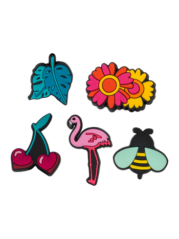 Lot de 5 décorations rigolotes pour lacets Jardin