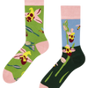 Chaussettes rigolotes en fibres de bambou Ophrys mouche