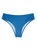 Culotte bikini taille moyenne bleu calme