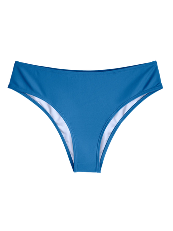 Culotte bikini taille moyenne bleu calme