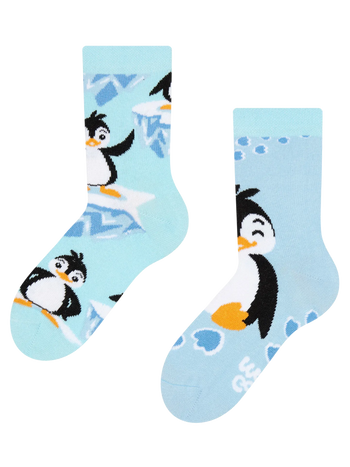 Chaussettes rigolotes pour enfants Manchot joyeux