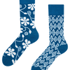 Chaussettes rigolotes en fibres de bambou Cyanotype