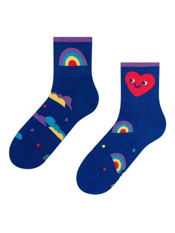 Chaussettes mi-mollet rigolotes Cœur de fierté