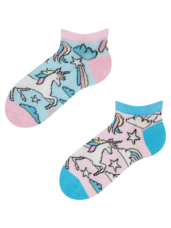 Socquettes rigolotes pour enfants Licorne arc-en-ciel