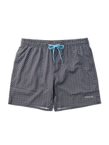 Short de bain rigolo pour hommes Géométrie grise