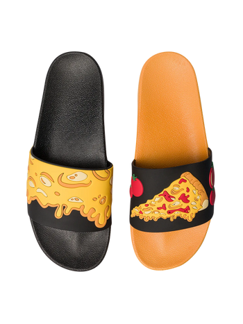 Sandales rigolotes Pizza au fromage