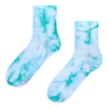Chaussettes mi-mollet tie-dye vert aigue-marine