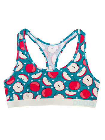 Bralette rigolote pour femmes Pomme rouge