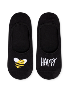 Chaussettes invisibles rigolotes Abeille heureuse