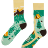 Chaussettes rigolotes Camp de montagnes