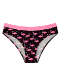 Culotte rigolote en modal pour femmes Flamants et cœurs
