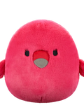 Peluche Squishmallows de 30 cm Fuzzamallows Cookie le flamant rose