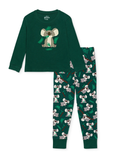 Pyjama rigolo pour enfants Koala et feuilles