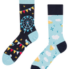 Chaussettes rigolotes Bière et carrousels