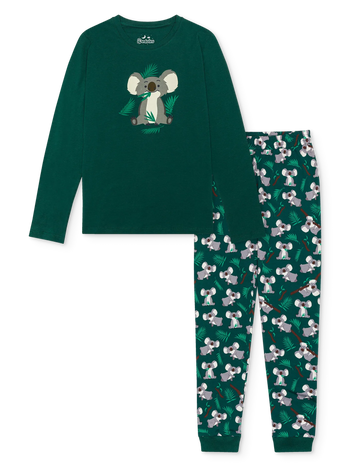 Pyjama rigolo pour femmes Koala et feuilles