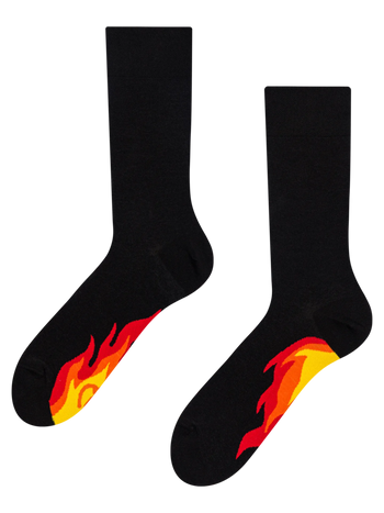 Chaussettes rigolotes Feu