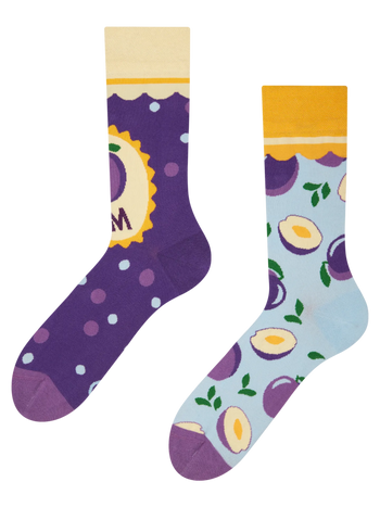 Chaussettes rigolotes Confiture de prunes