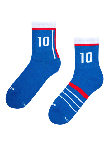 Chaussettes mi-mollet côtelées Légende du football français