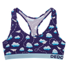 Bralette rigolote pour femmes Avions en papier et nuages