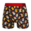 Boxer rigolo pour hommes Père Noël tenant une bière