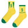Chaussettes mi-mollet côtelées Légende du football brésilien