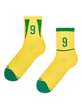 Chaussettes mi-mollet côtelées Légende du football brésilien