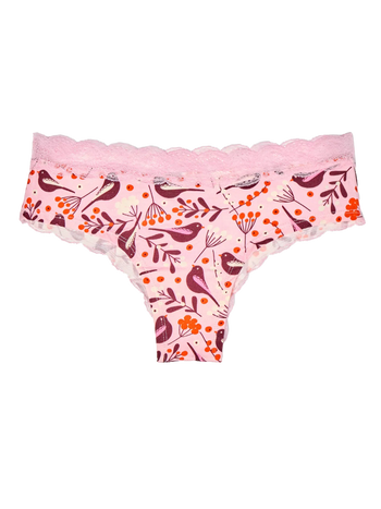 Culotte en dentelle pour femmes Oiseaux et baies