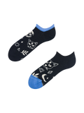 Socquettes rigolotes pour baskets Chat et lune