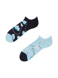 Socquettes rigolotes pour baskets Avions en papier et nuages