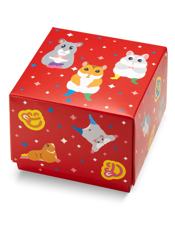 Coffret cadeau carré Hamsters dansant
