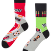Chaussettes rigolotes Formule de course