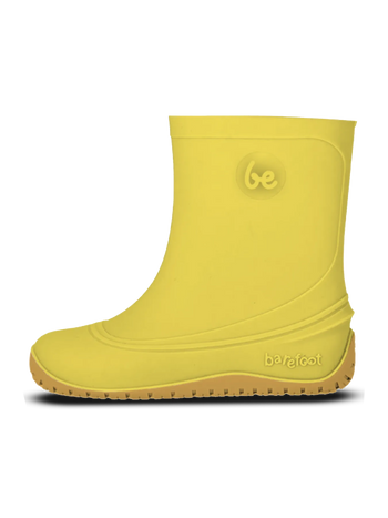 Bottes de pluie pieds nus Be Lenka Pudds pour enfants - Jaunes