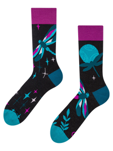 Chaussettes rigolotes Libellules durant la nuit