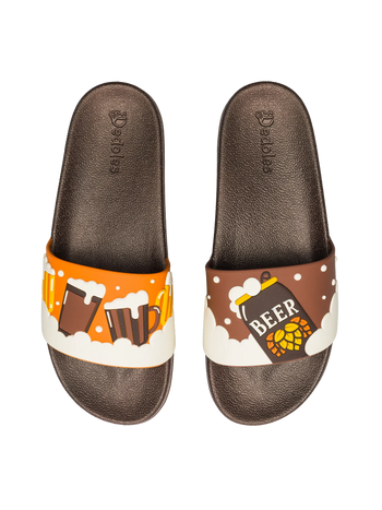 Sandales rigolotes Bière brune