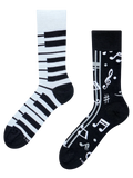 Chaussettes rigolotes en fibres de bambou Musique pour piano