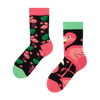 Chaussettes rigolotes pour enfants Flamants roses