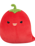 Peluche Squishmallows de 20 cm Christo le piment rouge aux yeux malicieux