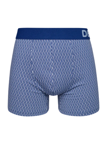 Boxer à motifs bleu et gris pour hommes