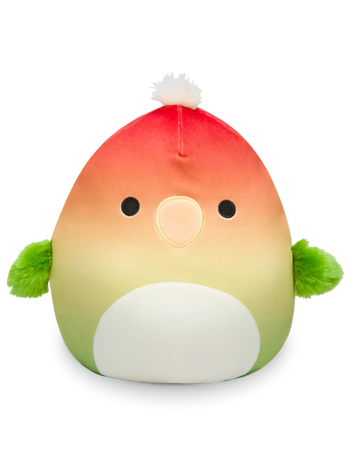 Peluche Squishmallows de 20 cm Elliene le perroquet