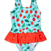 Maillot de bain rigolo pour filles Petites fraises