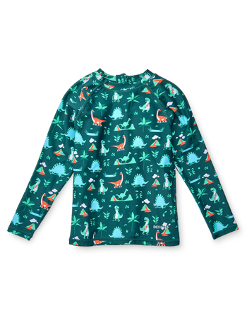 T-shirt de bain anti-UV pour enfants Skatepark dinosaure