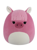 Peluche Squishmallows de 20 cm Veronika le poney shetland rose avec frange