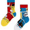 Chaussettes rigolotes pour enfants Bandes dessinées colorées