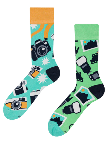Chaussettes rigolotes Photographe