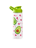 Gourde d’eau rigolote de 700 ml Amour des avocats