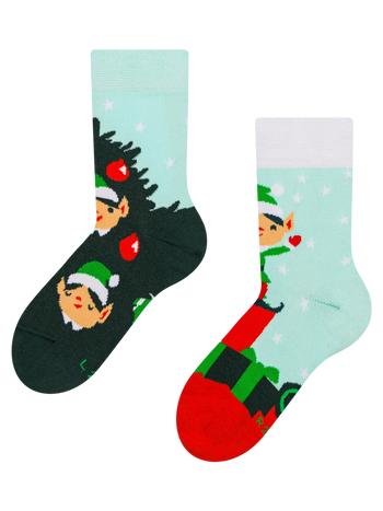 Chaussettes rigolotes pour enfants Elfes et cadeaux